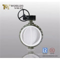 PTFE Fully Lined Double Flange Butterfly Valve (D41F-10/16)